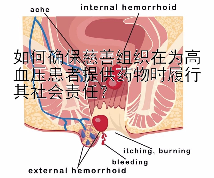 如何确保慈善组织在为高血压患者提供药物时履行其社会责任？